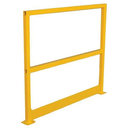 Sfty Hand Rail Section, L 48In, H 42-1/8In