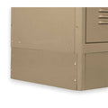 Locker End Base, D 12 In, H 6 In, Tan