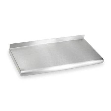 Stainless Steel Wall Shelf, 12"D x 24"W x 11-1/2"H, Silver