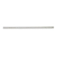 Rule, Aluminum, 12 In, 1/8,1/16 In Grad