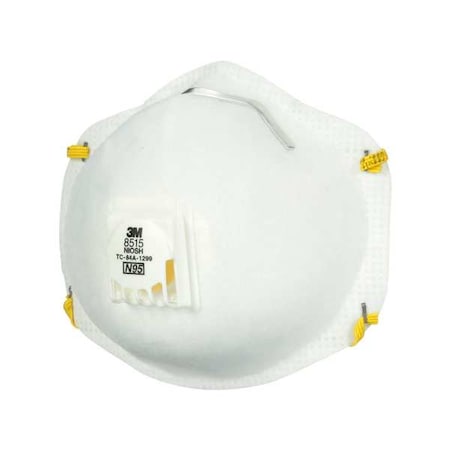 Particulate Welding Respirator, N95, Cool Flow Valve, Molded, Dual Straps, Nose Clip, M, PK 12