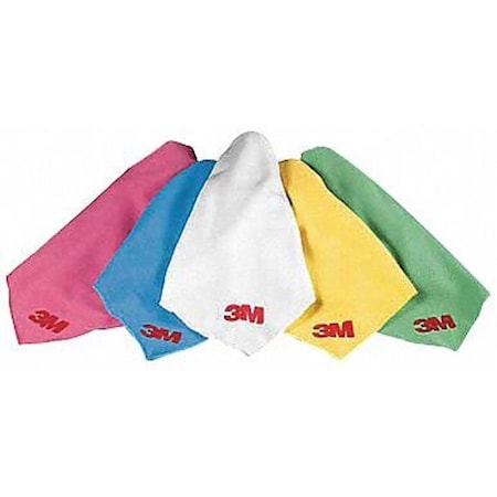 Microfiber Cloth Wipe 12-1/2" x 14", White, 50PK
