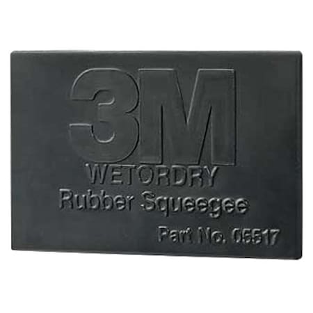 Rubber Squeegee,2.75x4 1/4In,Black,PK50