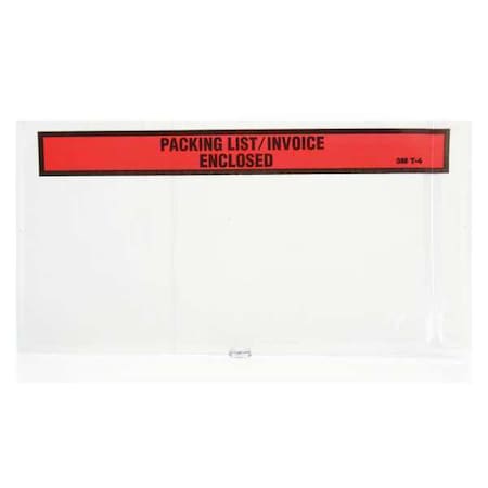Packing List Envelope, 10 In H, PK1000
