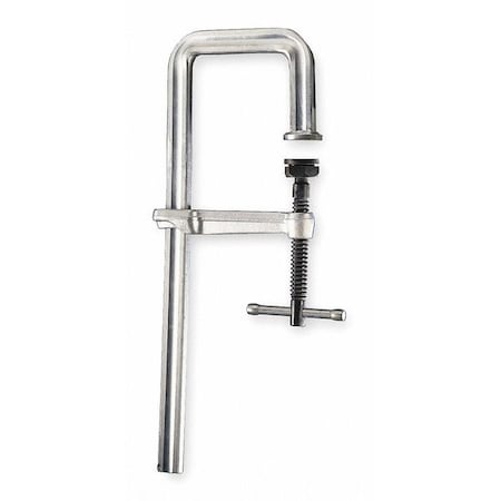 12 in Bar Clamp, Steel Handle and 5 1/2 in Throat Depth