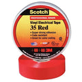 ElectricalTape, Red, 6-5/8ydL, 1/2inW, PK100