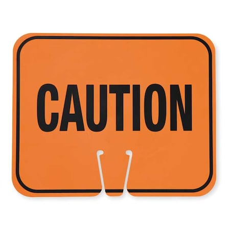 Traffic Cone Sign, 10 1/2 in H, 12 3/4 in W, 03-550-C