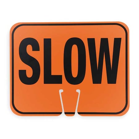 Traffic Cone Sign, 10 1/2 in H, 12 3/4 in W, 03-550-S