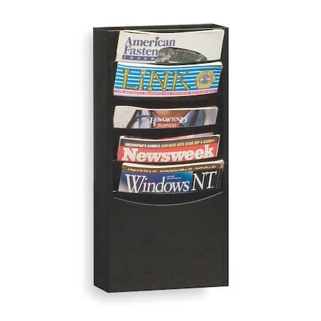 Literature Rack, Compartment 5, Blk