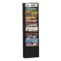 Literature Rack 11 Compartments, 13-1/8"W x 4"D Black
