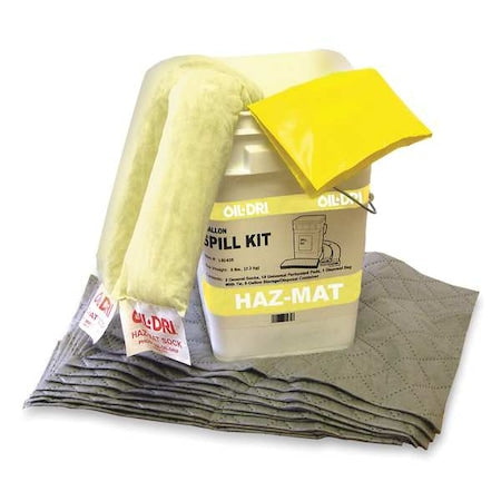 Spill Kit, Universal, White, Polyethylene
