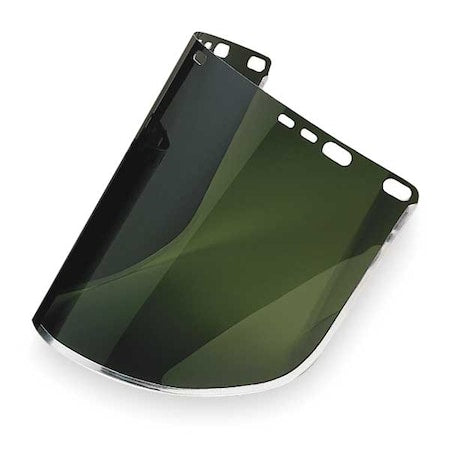 Face Shield Visor, Green Visor, 8" Height, Uncoated Lens, Medium Green