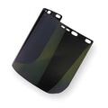 Face Shield Visor, Green Visor, Polycarbonate, Uncoated Lens, Black