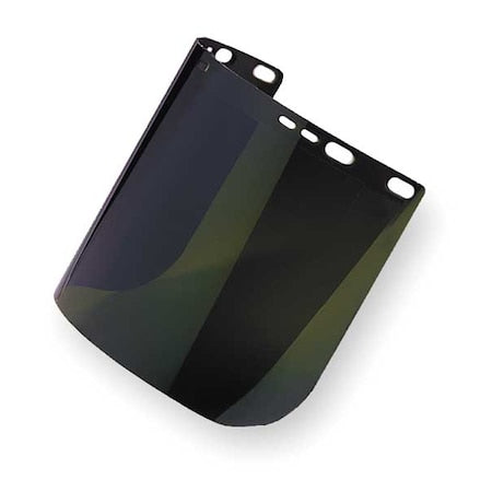 Face Shield Visor, Green Visor, Polycarbonate, Uncoated Lens, Black