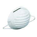 Disposable Nuisance Dust Mask, Molded, Metal Nose-Clip, Non-Adjustable, White, PK50