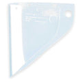 Face Shield Visor, Clear Visor, 9-3/4" Height, Uncoated Lens, Clear