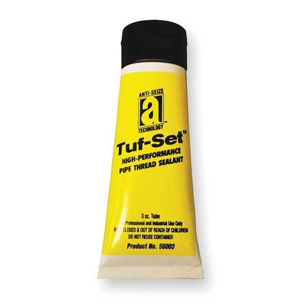 Pipe Thread Sealant 3 fl oz, Tube, Tuf-Set, Blue, Paste