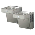 On-Wall Two-Level Drinking Fountain, 2 Level, 18 1/16 in D, 27 1/8 in H, 36 5/16 in W