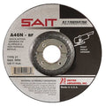 Depressed Center Grinding Wheel, Type 27, 7 in Dia, 0.25 in Thick, 7/8 in Arbor Hole Size, 46 Grit