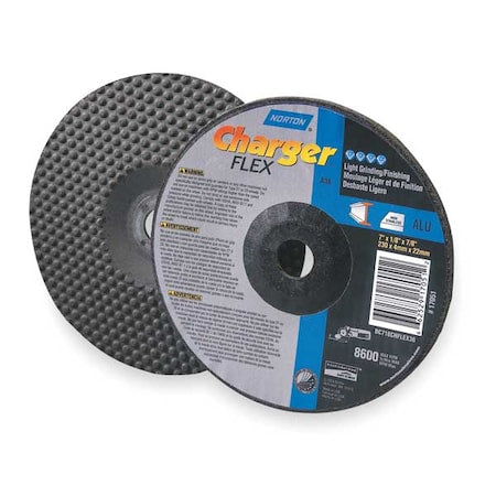 Depressed Center Grinding Wheel, Type 29, 4 1/2 in Dia, 0.125 in Thick, 5/8"-11 Arbor Hole Size
