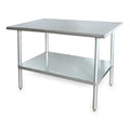 Fixed Work Table, SS, 24" W, 24" D
