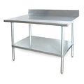 Fixed Work Table, SS, 48" W, 30" D