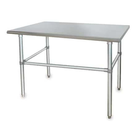 Fixed Work Table, SS, 48" W, 30" D