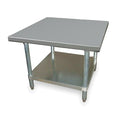 Fixed Work Table, SS, 30" W, 30" D
