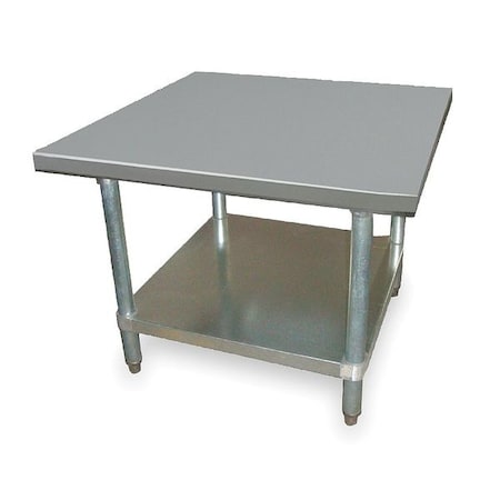 Fixed Work Table, SS, 24" W, 24" D