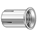Multi-Set II Flanged Coil Thread Anchor, 1/2" Dia, 1" L, Steel Zinc Plated, 50 PK