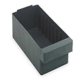 Drawer Storage Bin, High Impact Polystyrene, Gray, 4 5/8 in H, 5 9/16 in W, 23 7/8 in L