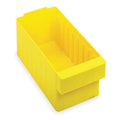 Drawer Storage Bin, High Impact Polystyrene, Yellow, 4 5/8 in H, 5 9/16 in W, 17 5/8 in L