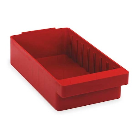 Red Drawer Bin, 11-5/8"L x 5-9/16"W x 2-5/8"H