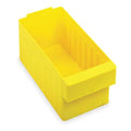 Drawer Storage Bin, High Impact Polystyrene, Yellow, 4 5/8 in H, 5 9/16 in W, 11 5/8 in L