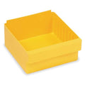 Drawer Storage Bin, High Impact Polystyrene, Yellow, 4 5/8 in H, 8 3/8 in W, 11 5/8 in L