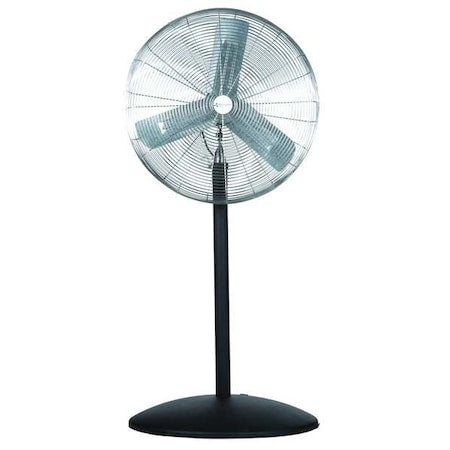 Standard Duty Air Circulator, Pedestal Mount, 30 in Blade Dia, 115V, 2,700/4,400/6,100 cfm
