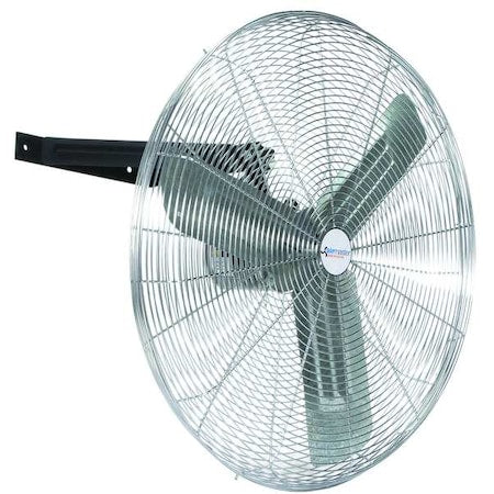 Standard Duty Air Circulator, Ceiling, Wall Mount, 30 in Blade Dia, 115V, 2,700/4,400/6,100 cfm