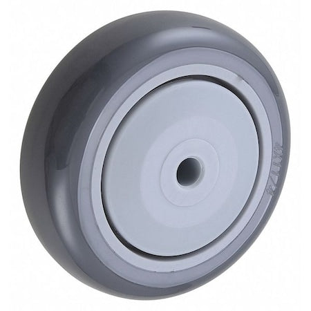 Caster Wheel, Polyurethane, 400 lb., Gray