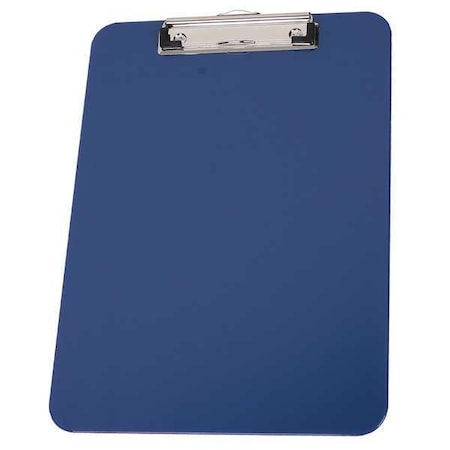 8-1/2" x 11" Plastic Clipboard, Royal Blue