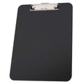 8-1/2" x 11" Plastic Clipboard, Black