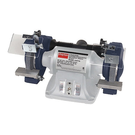 Bench Grinder, 8 in Max. Wheel Dia, 1 in Max. Wheel Thickness, 36/60 Grinding Wheel Grit