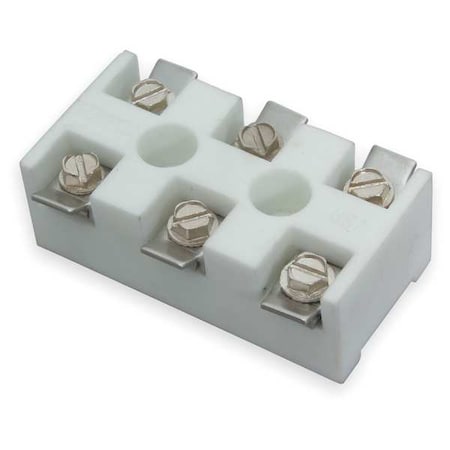 Ceramic Terminal Block, 1-1/4x2-7/16 in.