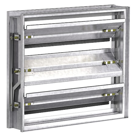 Volume Control Damper, 17-3/4"W, 17-3/4"H