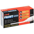Permanent Marker, Large Tip, White Color Family, Paint, 6 PK