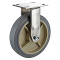 Rigid Plate Caster, TPR, 6 in., 600 lb.