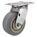 Swivel Plate Caster, 600 lb., Delrin