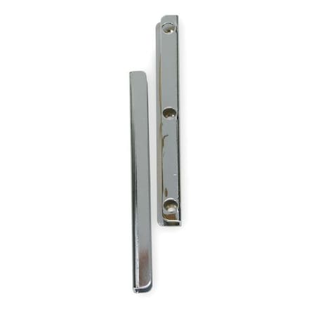 Interlocking Latch Guard, Chrome, Steel, 7"L x 5/8"W