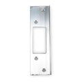 Door Latch Guard, Aluminum, Aluminum, 6"L x 1-3/4"W