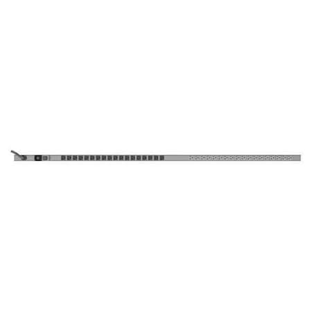 Power Strip, Surge, 5-20R, L5-30P, 12 ft., Gray