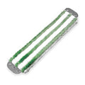 Flat Mop, Clamp On Connection, Cut-End, Green, Microfiber